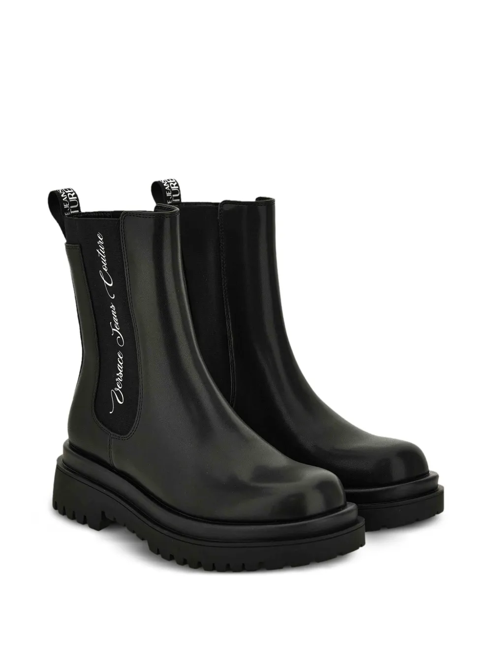 Versace Jeans Couture elastic-insert platform boots Black