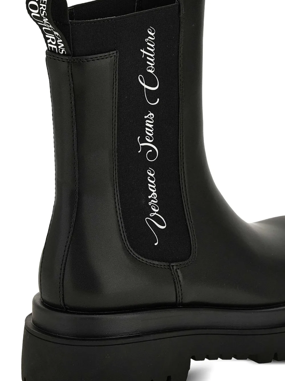 Versace Jeans Couture elastic-insert platform boots Black