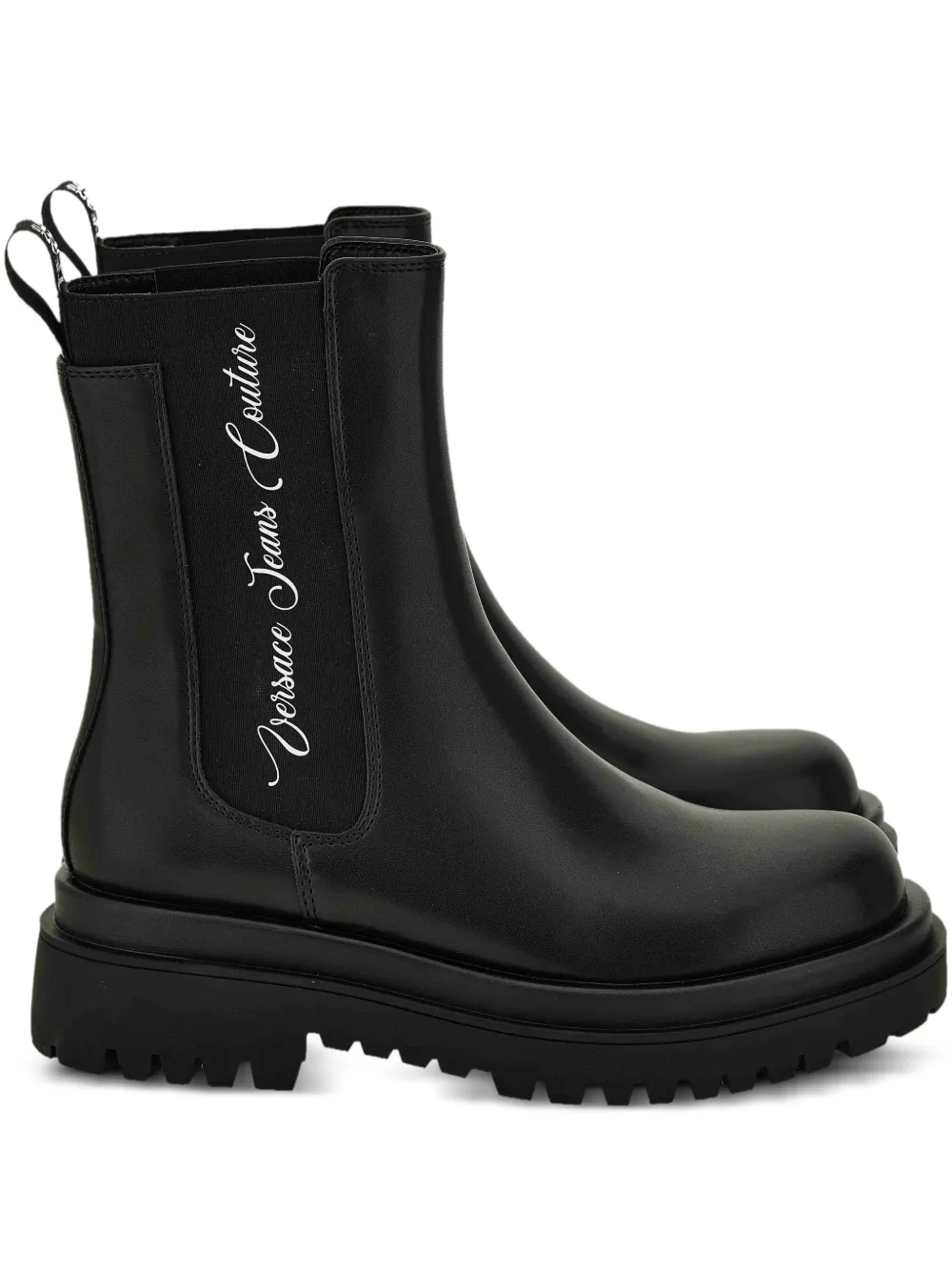 Versace Jeans Couture elastic-insert platform boots Black