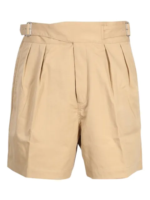 Kenzo belted pleated shorts