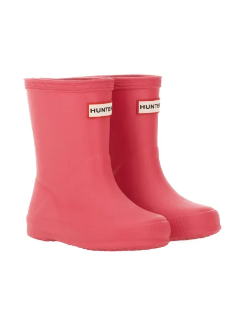 Hunter Kids botas de lluvia con detalle del logo
