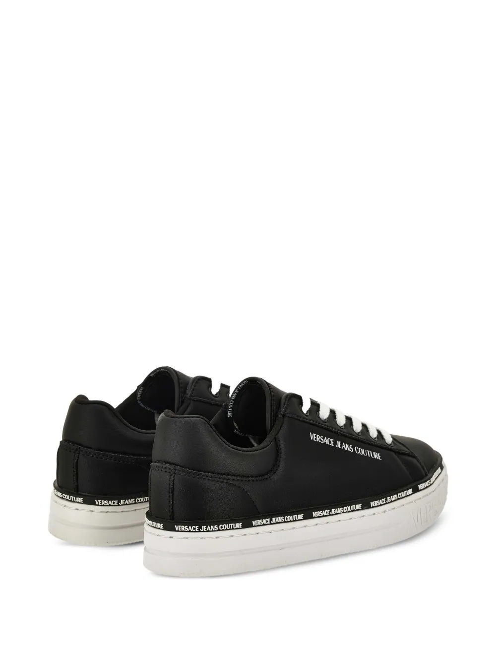 Versace Jeans Couture logo-detail lace-up trainers Black