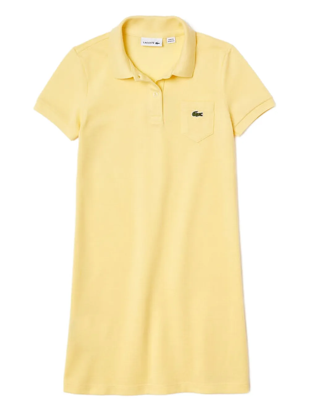 Lacoste Kids patch-pocket midi dress - Giallo