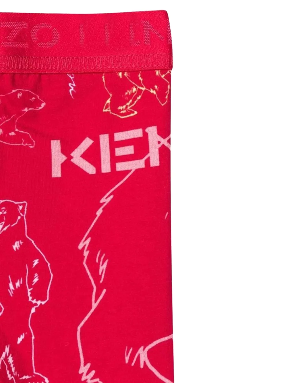Kenzo Kids Broek met grafische print Rood