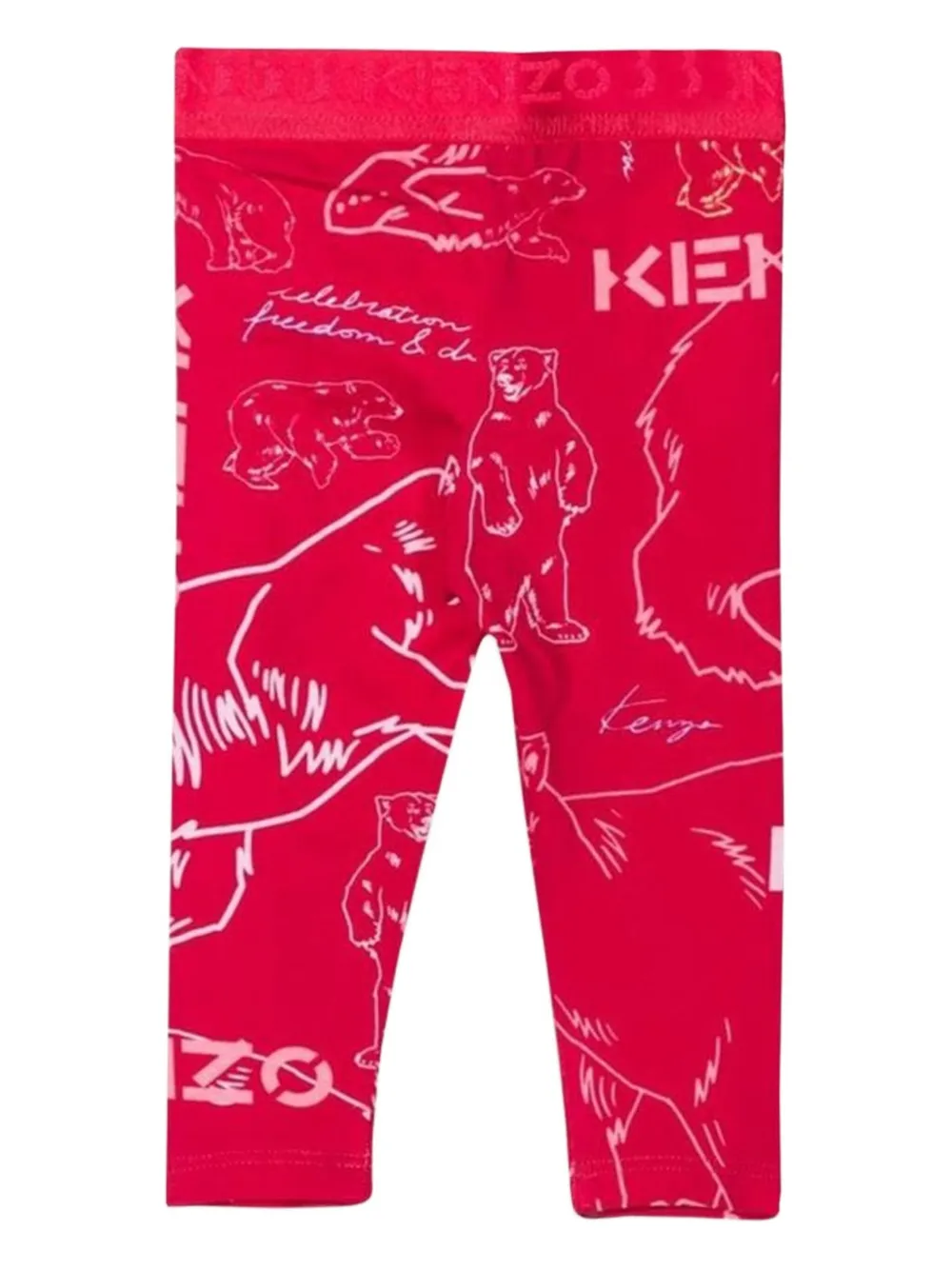 Kenzo Kids Broek met grafische print Rood