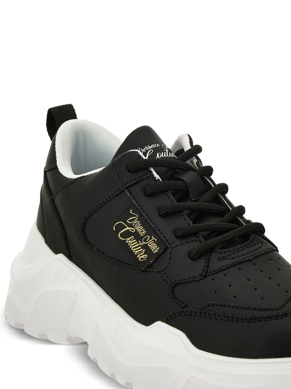Versace Jeans Couture logo-detail chunky trainers Black