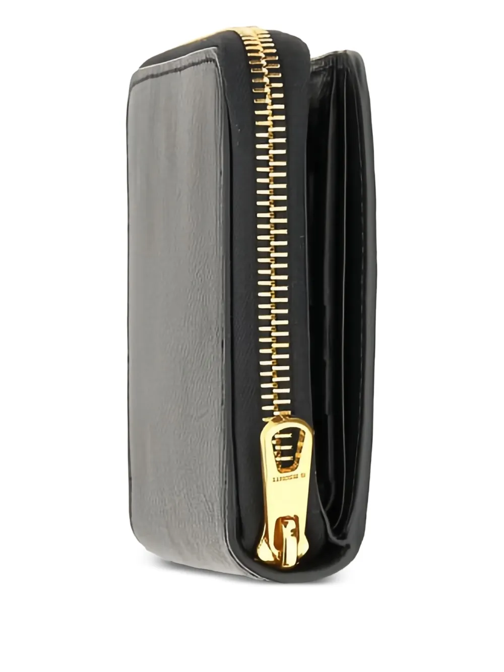  Il Bisonte Zipped Wallet - Black 