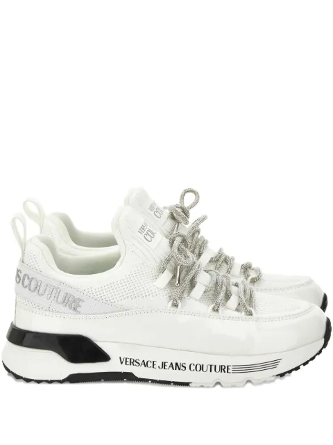 Versace Jeans Couture mesh-panel lace-up trainers