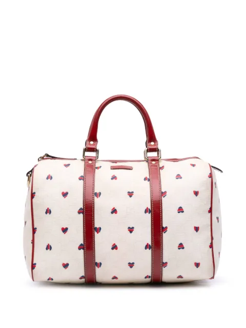 Gucci Pre-Owned 2016-2024 Medium GG Supreme Hearts Joy boston bag