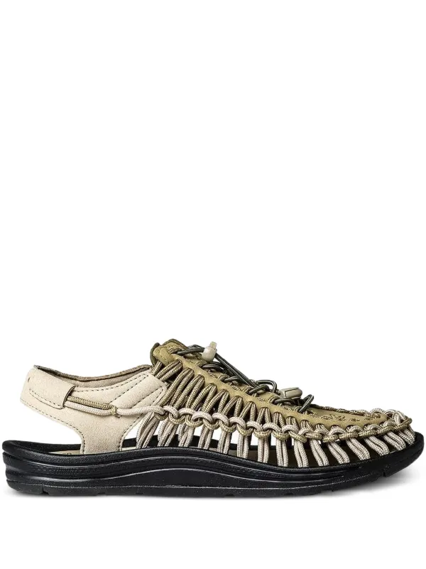 KEEN FOOTWEAR Uneek woven-strap Sandals Green FARFETCH PH