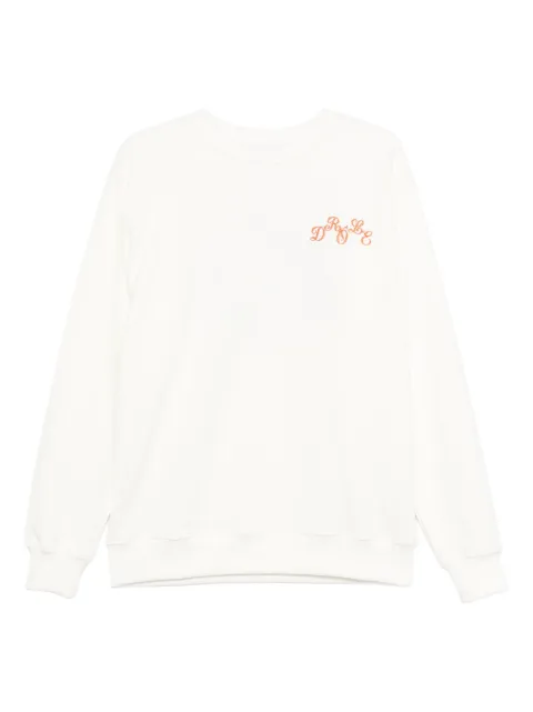 Drôle De Monsieur embroidered cotton sweatshirt