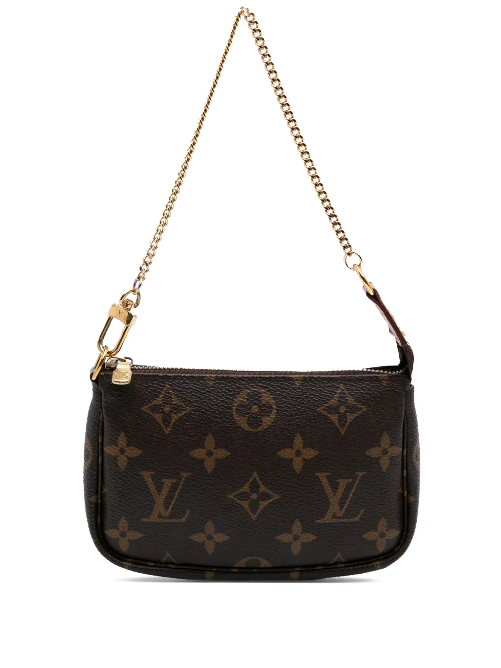 Louis Vuitton Pre-Owned 2020 モノグラム ミニ ポシェット アクセソワール ハンドバッグ - ブラウン Louis Vuitton Pre-Owned 2020 モノグラム ミニ ポシェット アクセソワール ハンドバッグ - ブラウン