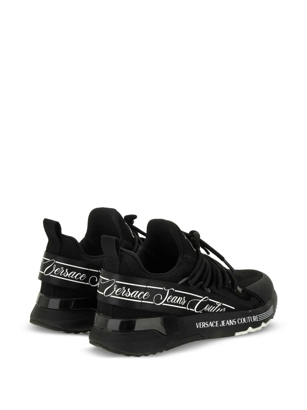 Versace Jeans Couture logo-detail lace-up sneakers Black