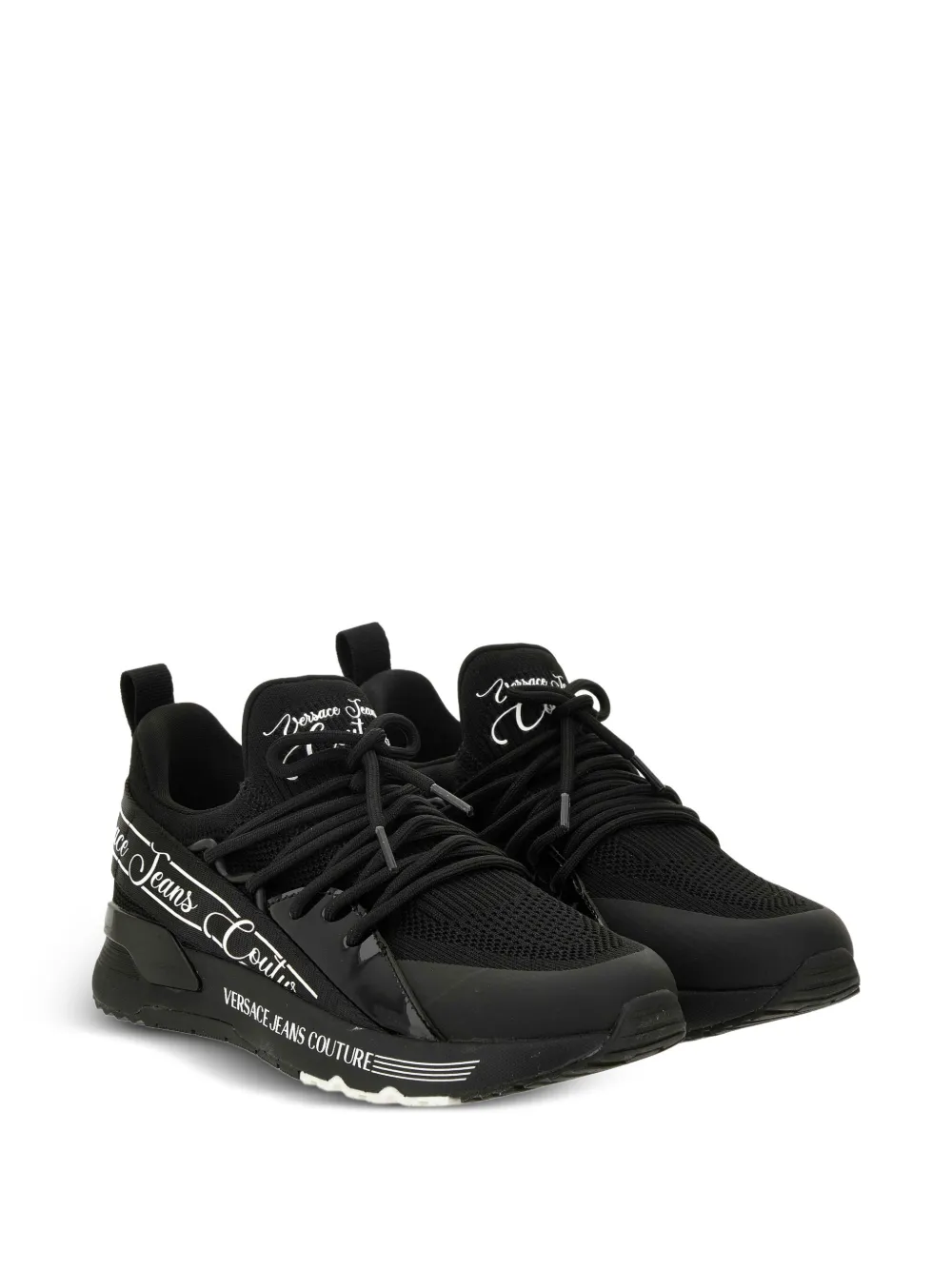 Versace Jeans Couture logo-detail lace-up sneakers Black
