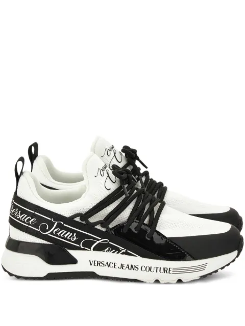Versace Jeans Couture lace-up logo trainers