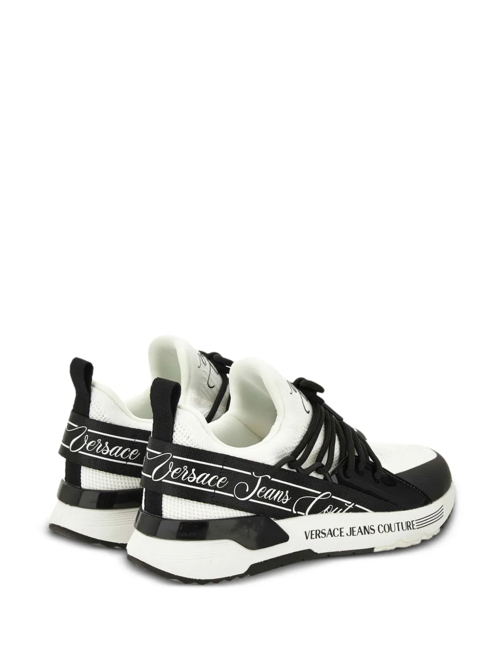 Versace Jeans Couture lace-up logo trainers White