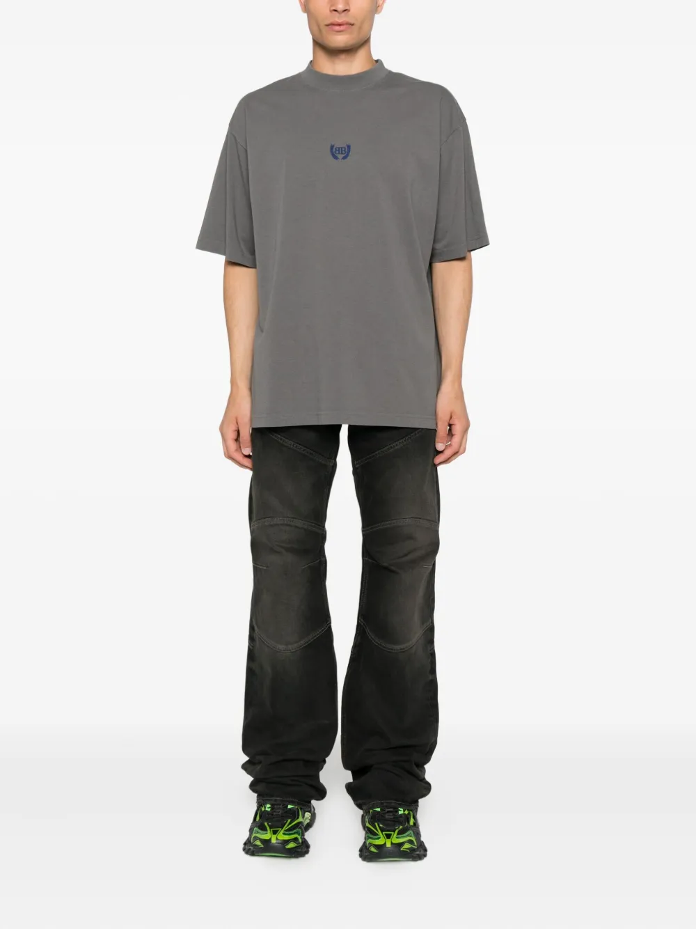 Balenciaga logo-embroidered cotton T-shirt | T-Shirts | Image 2