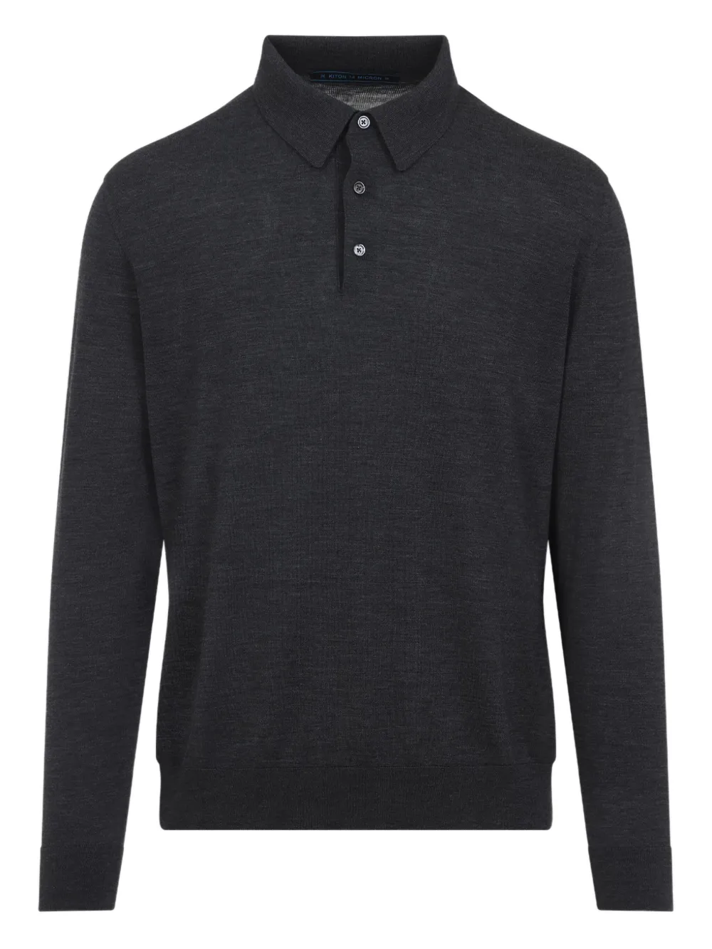 Kiton Poloshirt met lange mouwen Grijs