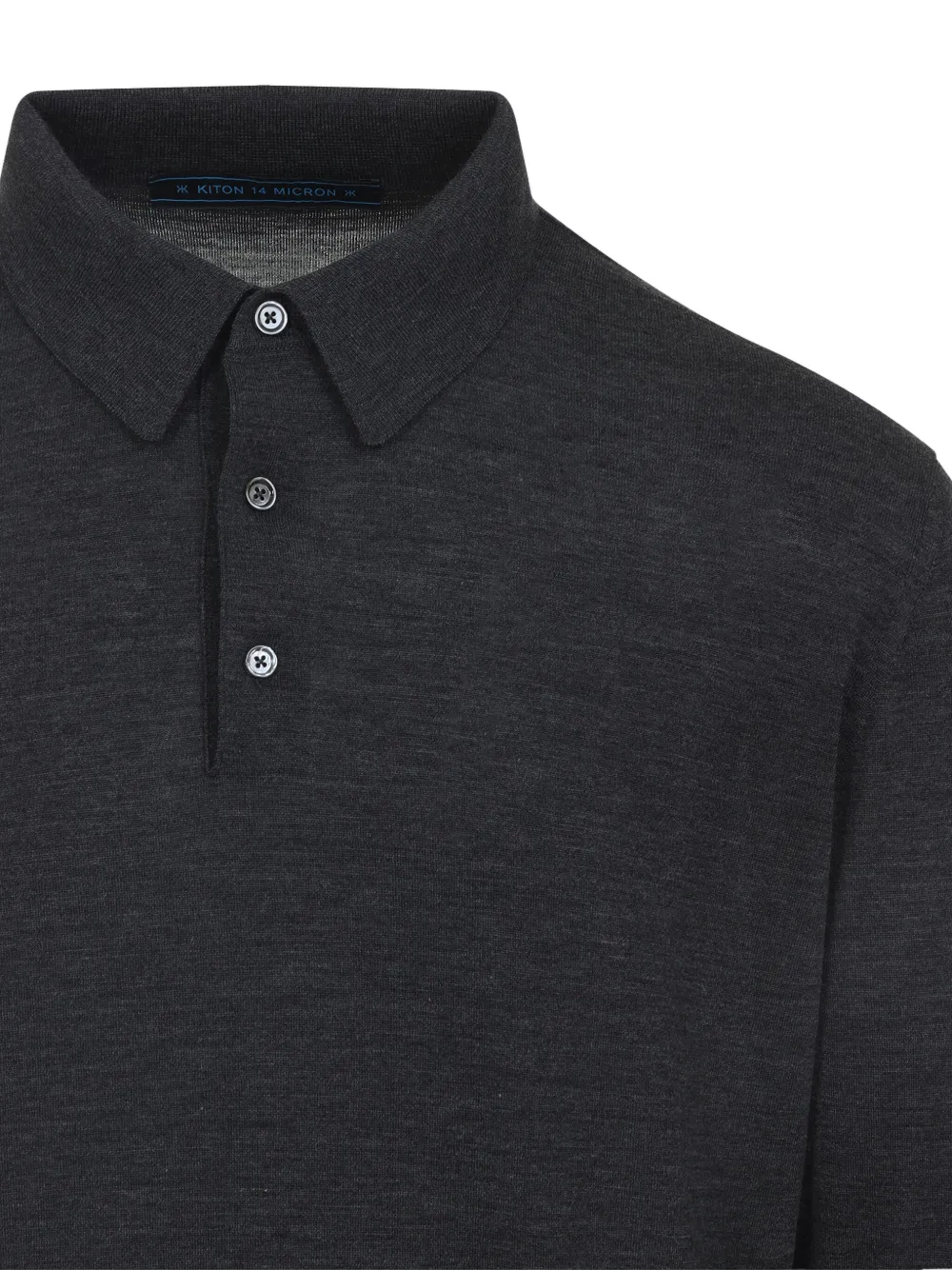 Kiton Poloshirt met lange mouwen Grijs