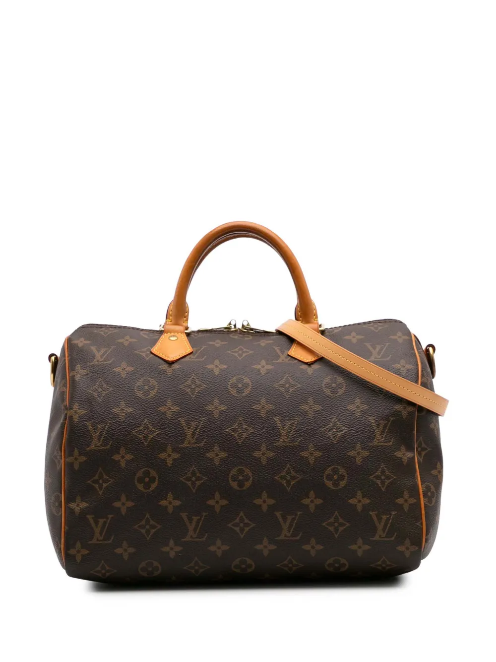 Louis Vuitton Pre-Owned 2016 モノグラム スピーディ バンドリエール 30 サッチェルバッグ - ブラウン Louis Vuitton Pre-Owned 2016 モノグラム スピーディ バンドリエール 30 サッチェルバッグ - ブラウン