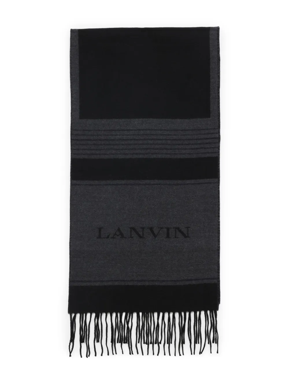 Lanvin Gestreepte sjaal Zwart