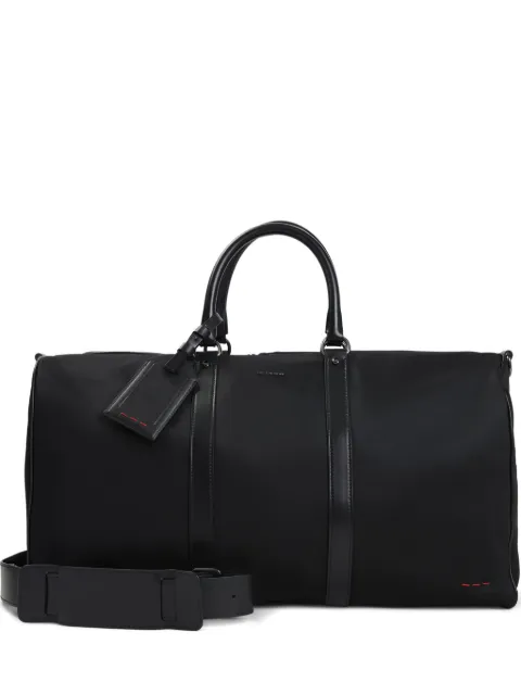 Kiton leather-trimmed holdall