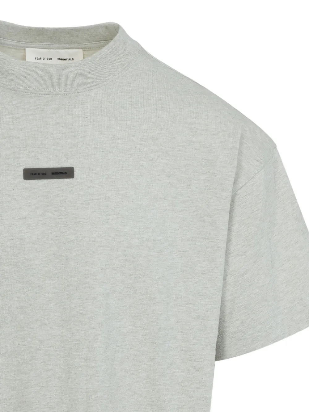 FEAR OF GOD ESSENTIALS logo-plaque cotton T-shirt Grijs