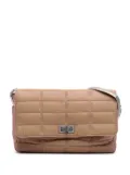 CHANEL Pre-Owned 1997-1999 Quilted Iridescent Nylon Mademoiselle Flap shoulder bag - Brown
