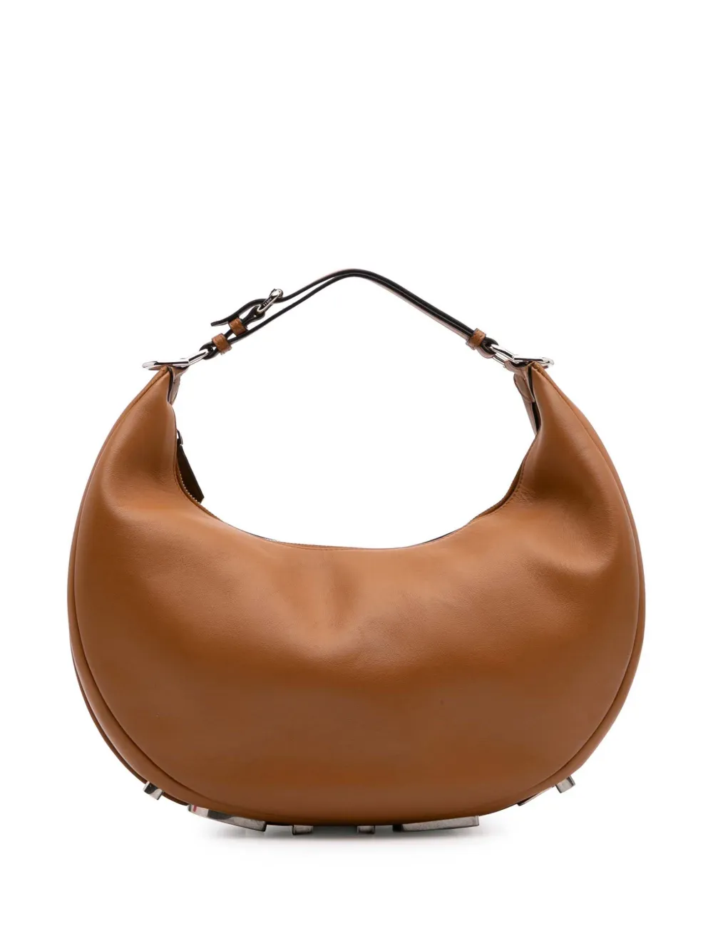 Fendi Pre-Owned 2010-2025 ミディアム レザー フェンディグラフィ ホーボーバッグ - ブラウン Fendi Pre-Owned 2010-2025 ミディアム レザー フェンディグラフィ ホーボーバッグ - ブラウン