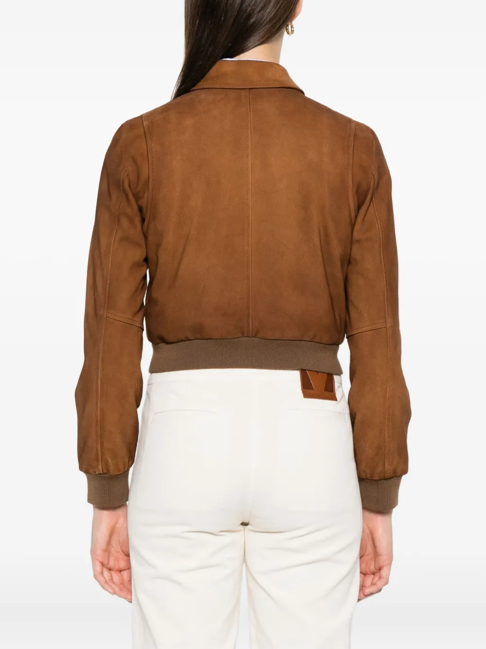 Miu patch pocket copped jacket Bruin