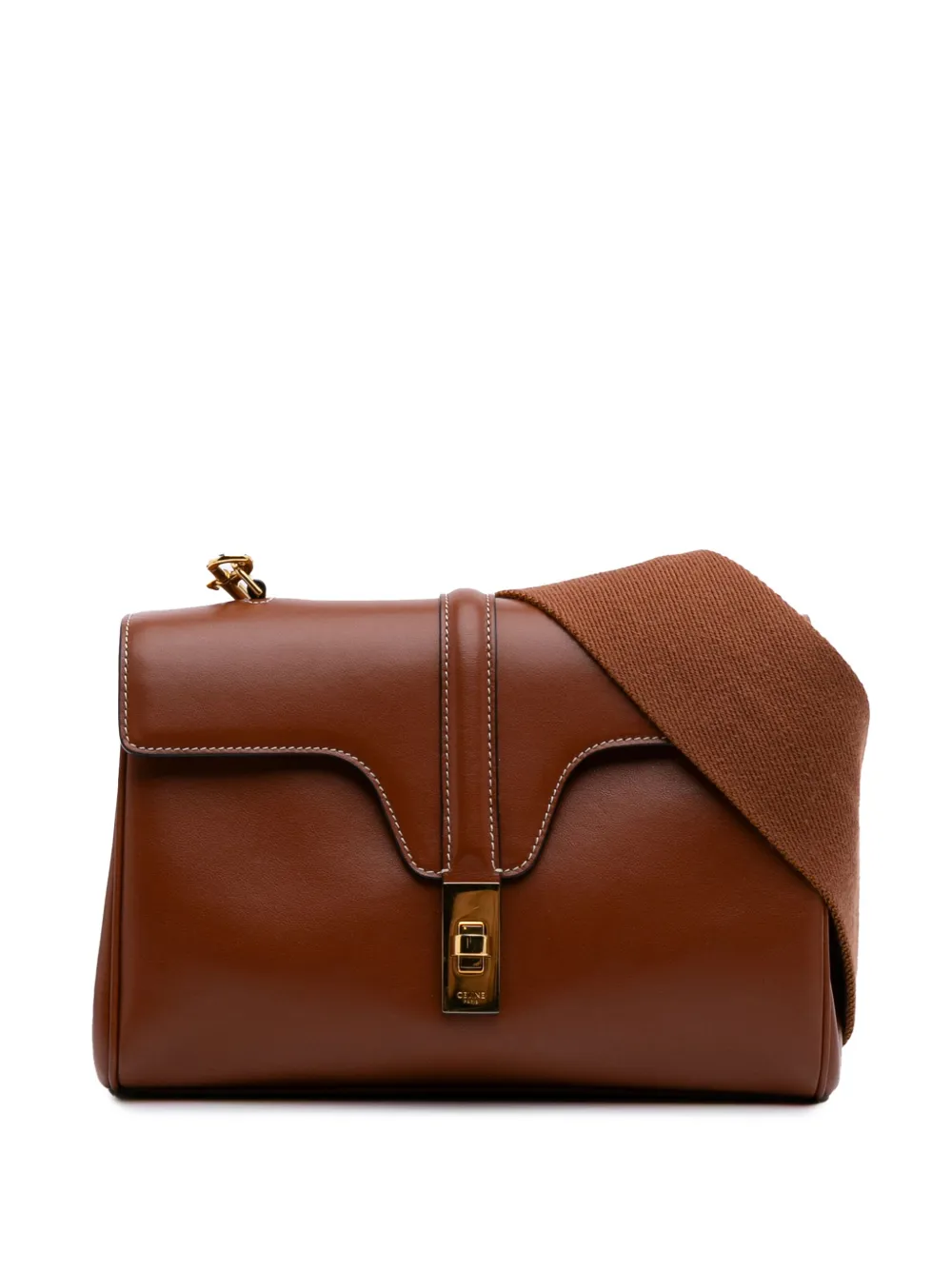 Céline Pre-Owned 2022 ティーン スムース カーフスキン ソフト 16 ショルダーバッグ - ブラウン Céline Pre-Owned 2022 ティーン スムース カーフスキン ソフト 16 ショルダーバッグ - ブラウン