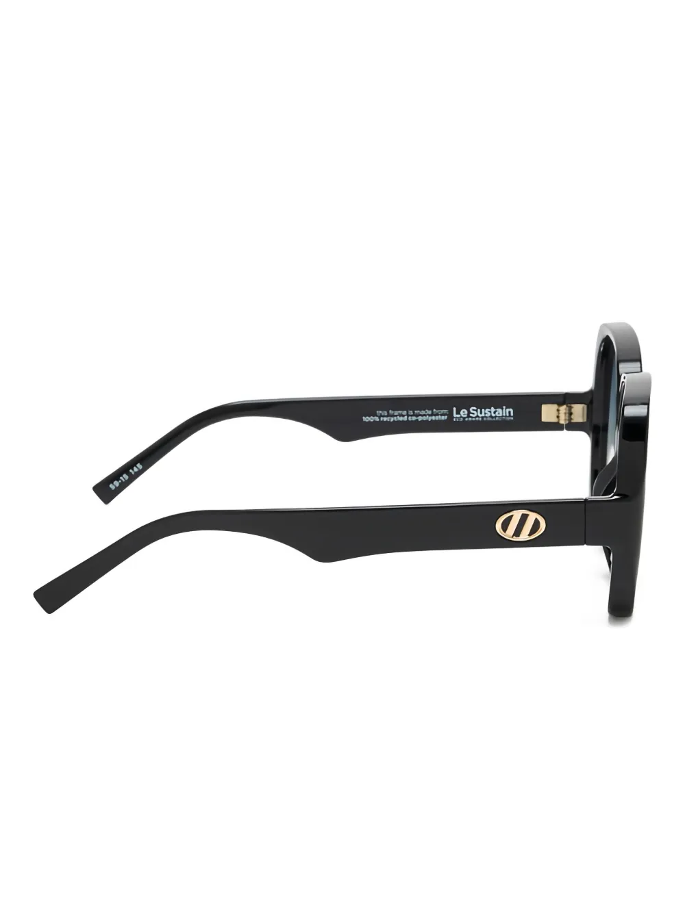 Le Specs Zonnebril met geometrisch montuur Zwart