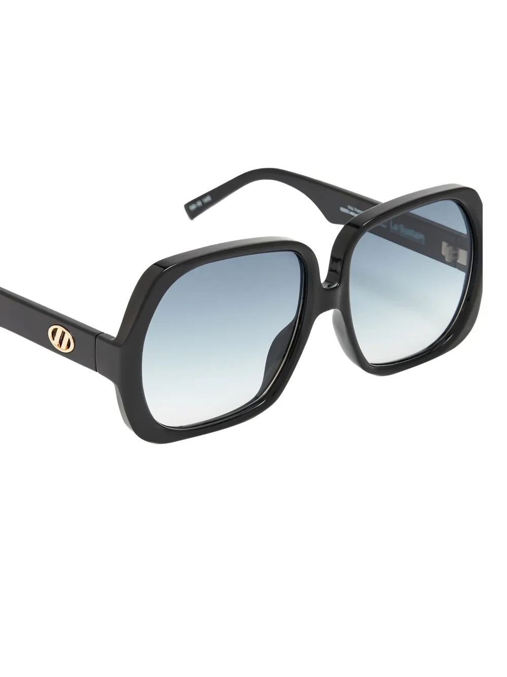 Le Specs Zonnebril met geometrisch montuur - Zwart