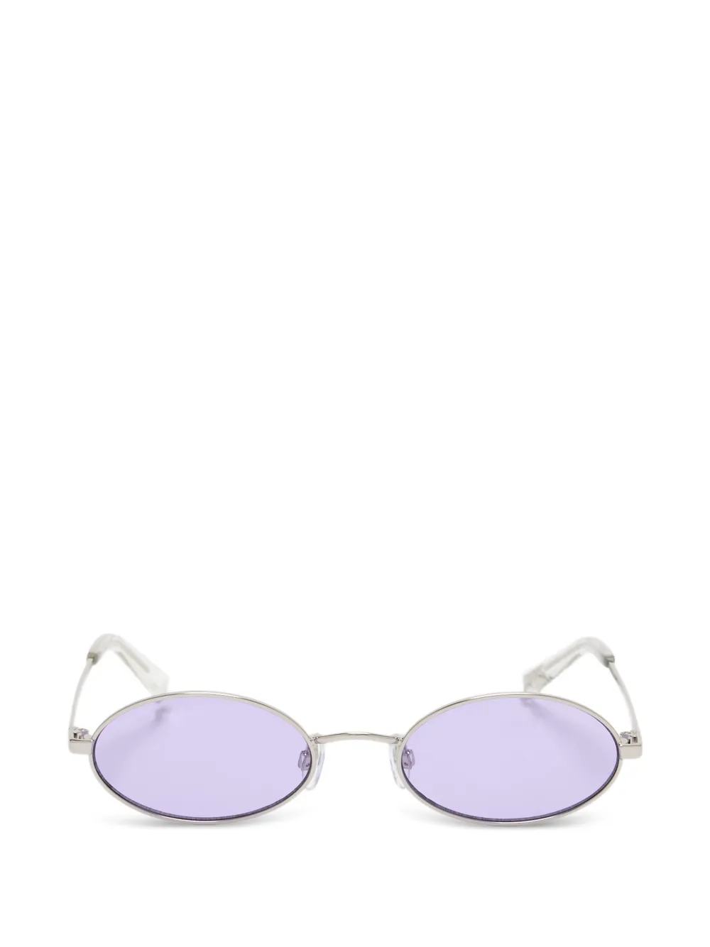 Le Specs Love Train Sonnenbrille mit ovalem Gestell - Silber