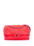 CHANEL Pre-Owned 2019 Medium Quilted Terry Cloth Coco Beach Flap shoulder bag - Pink