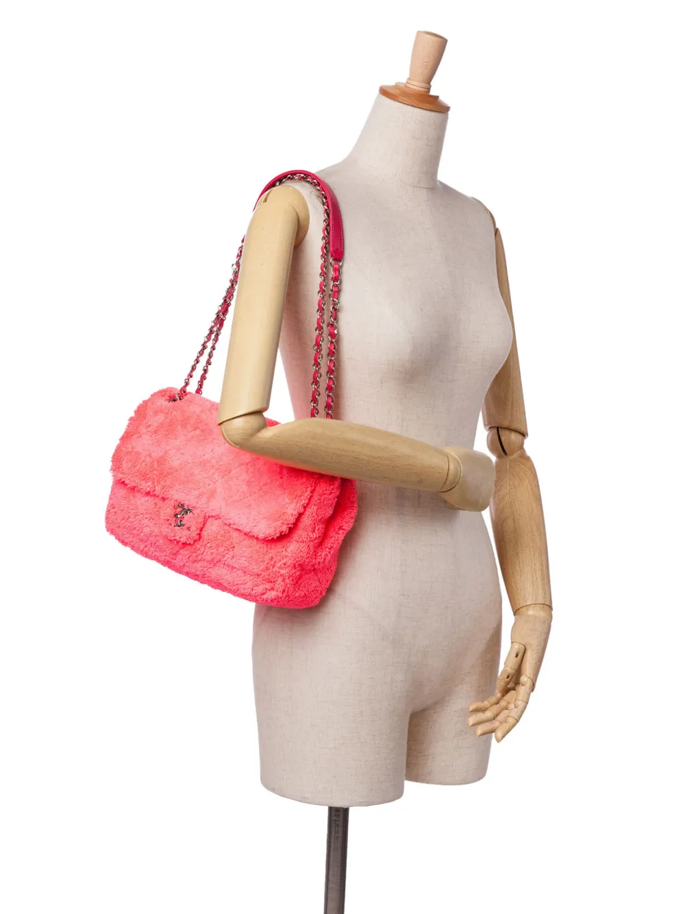 CHANEL Pre-Owned 2019 Medium Quilted Terry Cloth Coco Beach Flap shoulder bag | Pre-Owned | Image 2