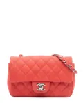 CHANEL Pre-Owned 2012-2013 Mini Rectangular Classic Caviar Single Flap crossbody bag - Orange
