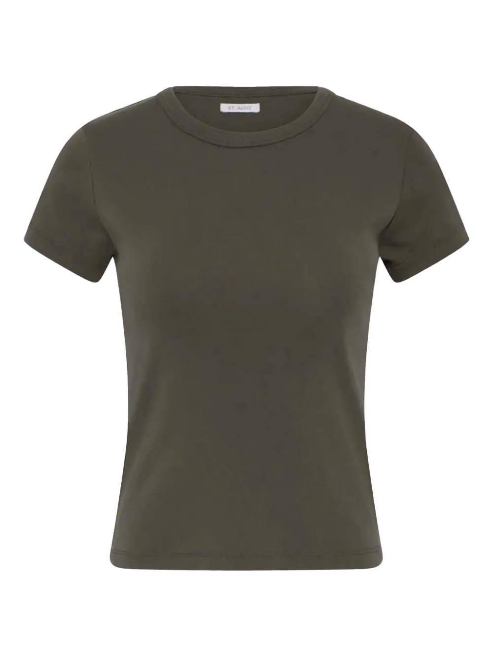St. Agni Katoenen T-shirt met korte mouwen Groen