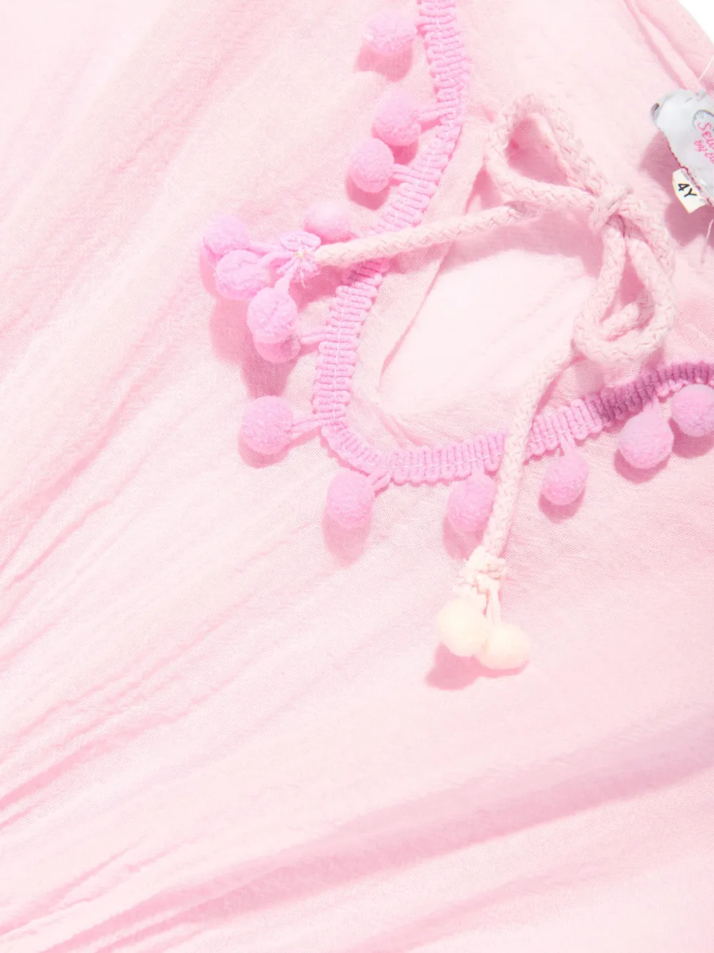 SELINIACTION KIDS Jurk met pompon afwerking Roze