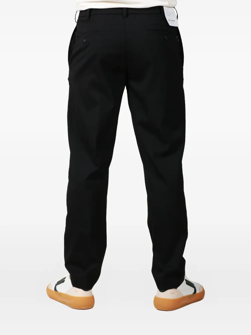OFFICINA 36 Broek met knopen - Zwart