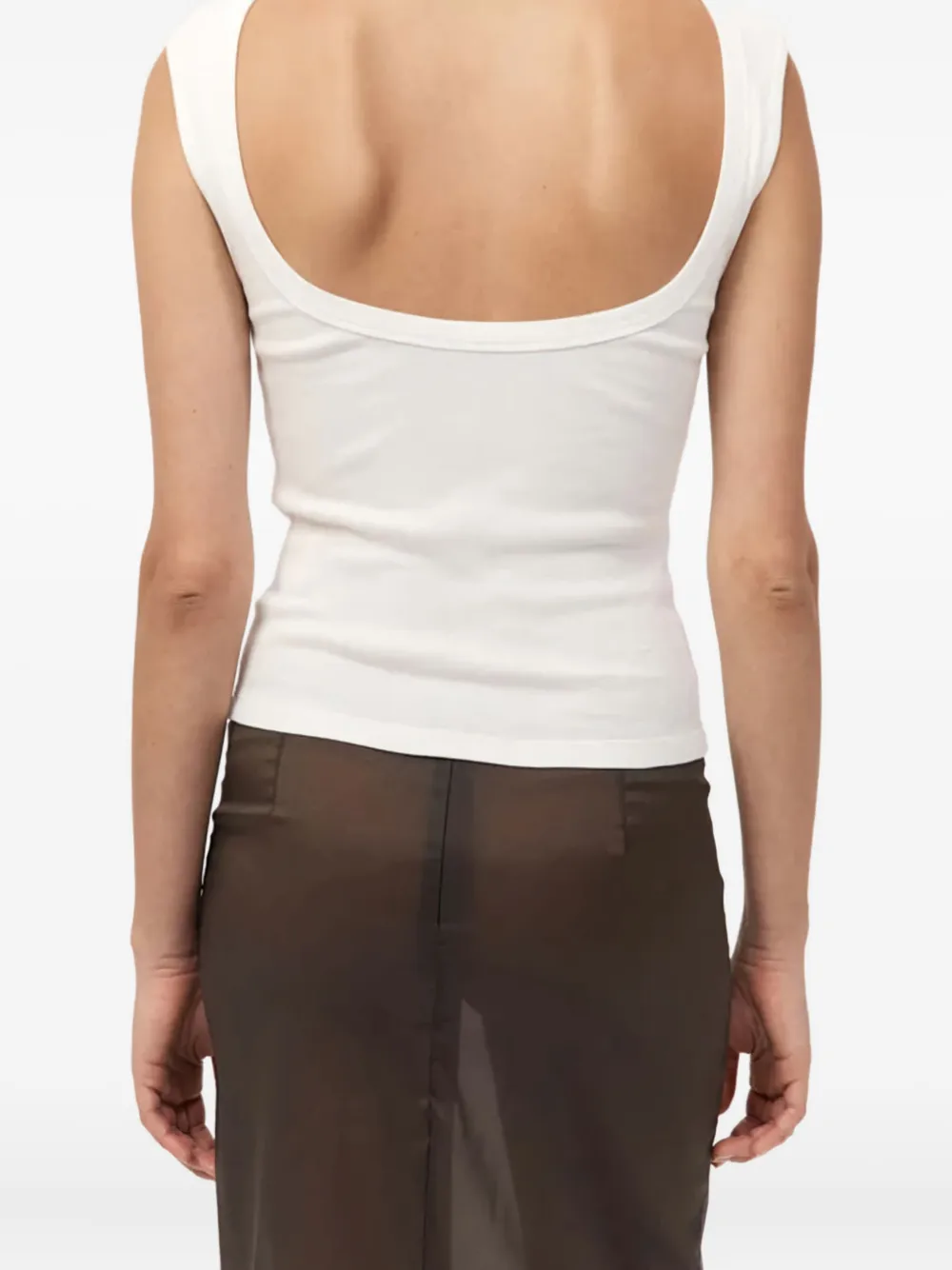 St. Agni scoop-back top Wit