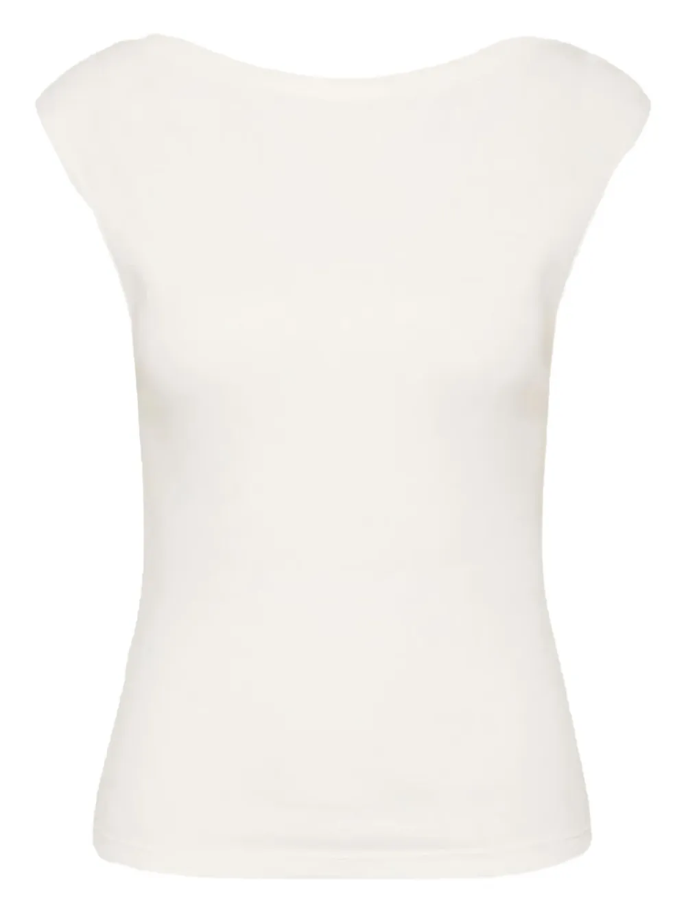St. Agni scoop-back top Wit