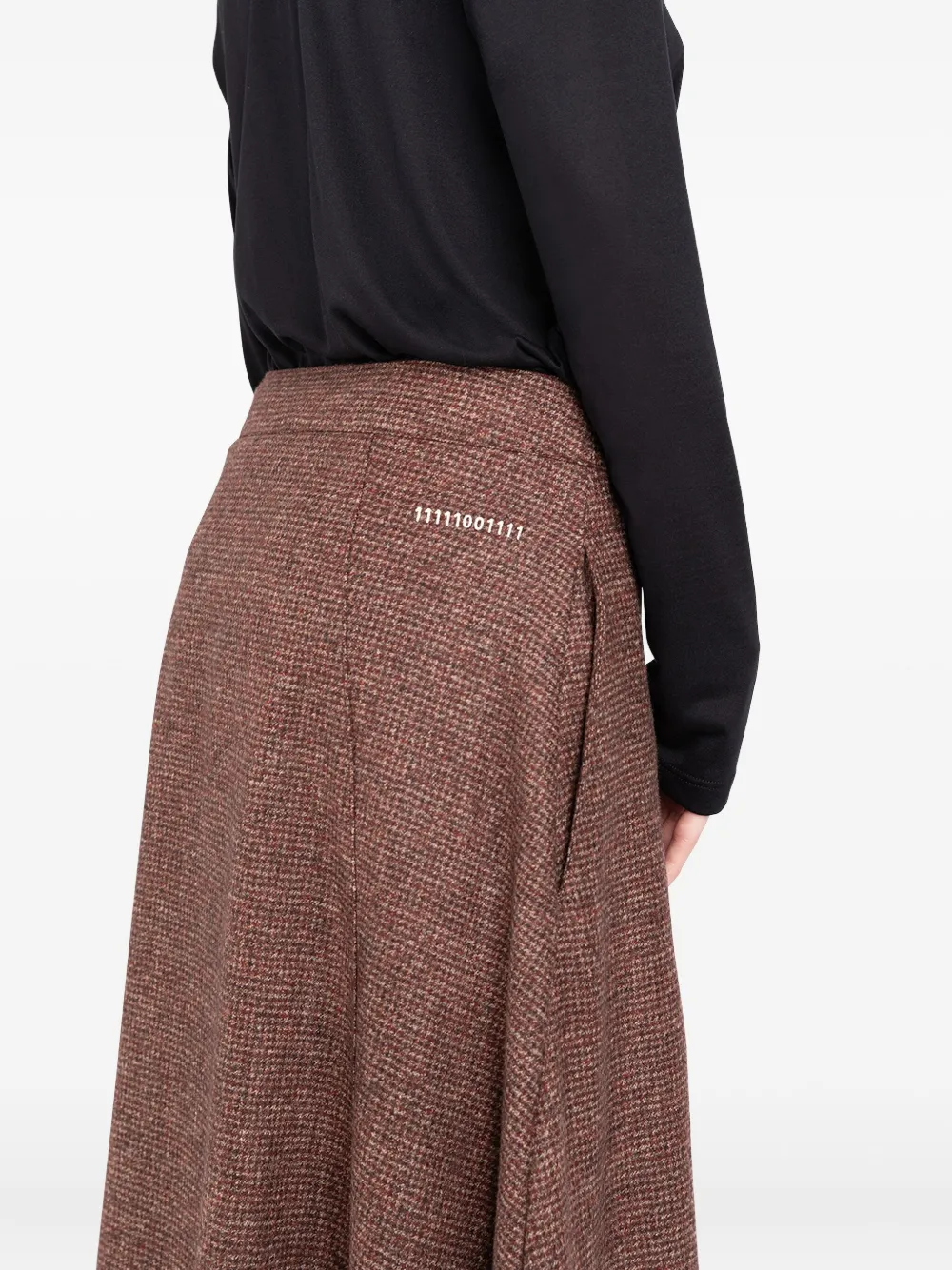 Société Anonyme Alex tweed midi skirt Bruin