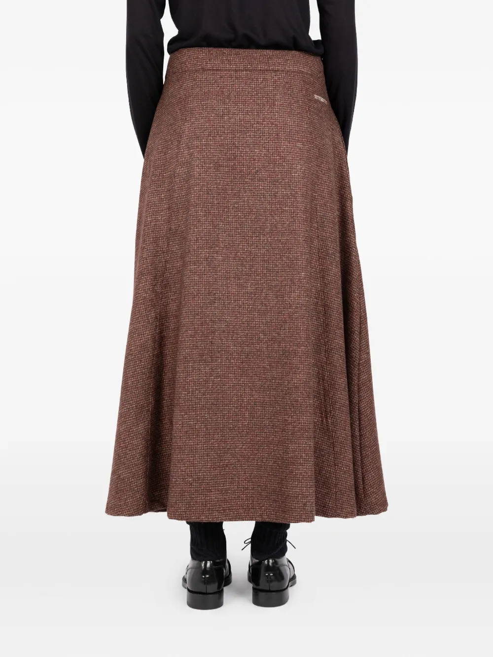 Société Anonyme Alex tweed midi skirt Bruin