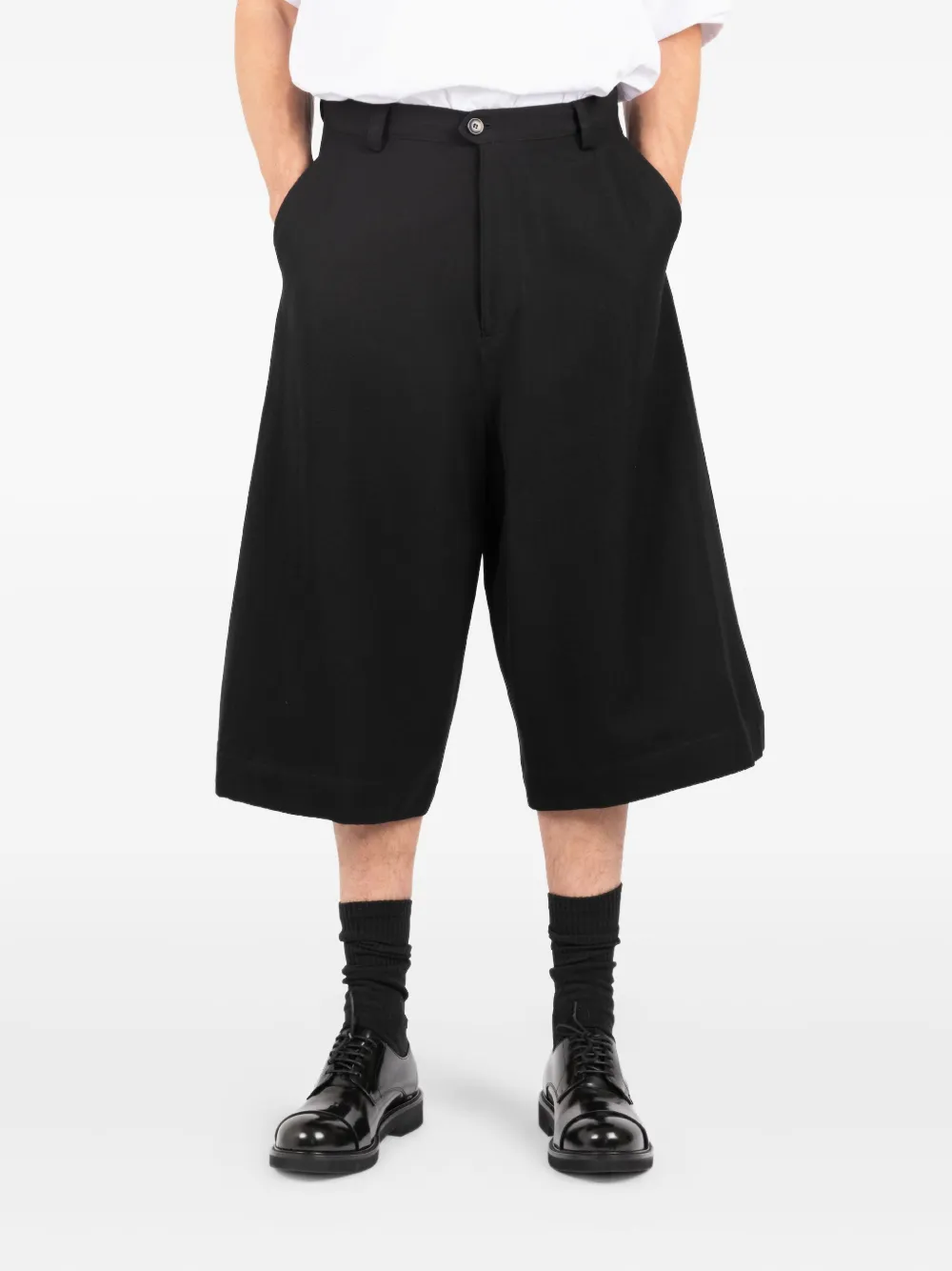 Société Anonyme button-fly tailored shorts Zwart
