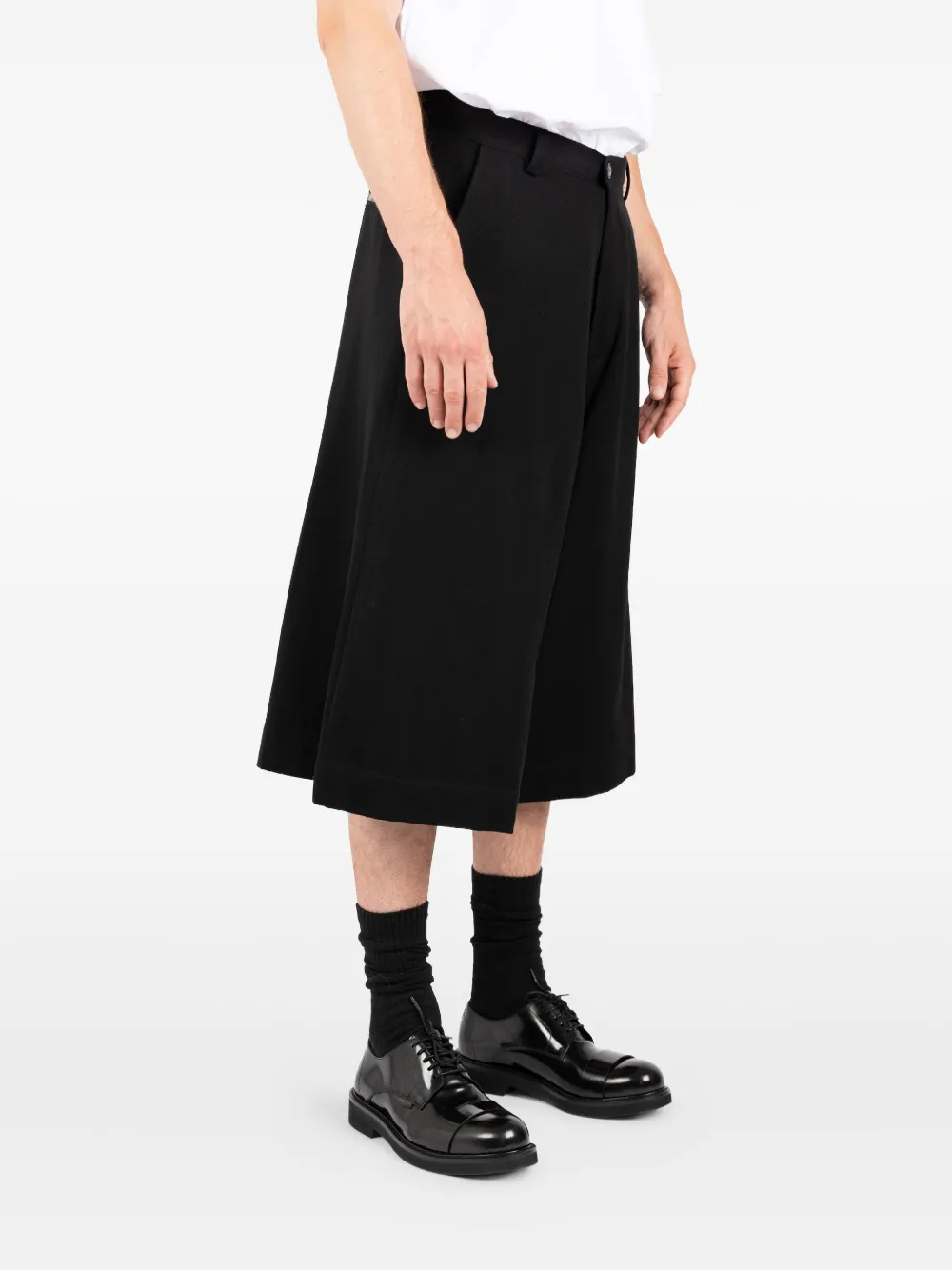 Société Anonyme button-fly tailored shorts Zwart