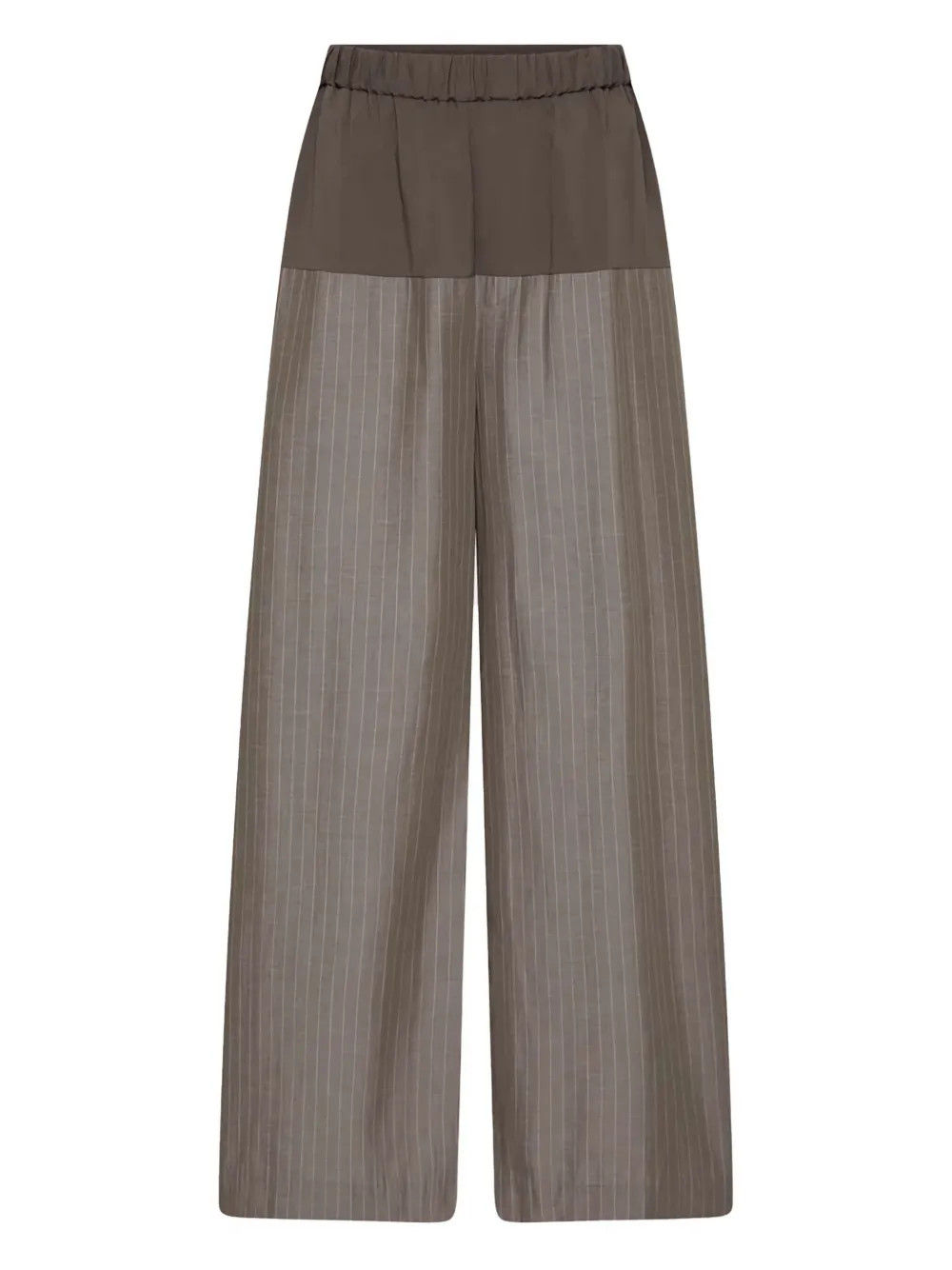 St. Agni striped-pattern trousers Groen