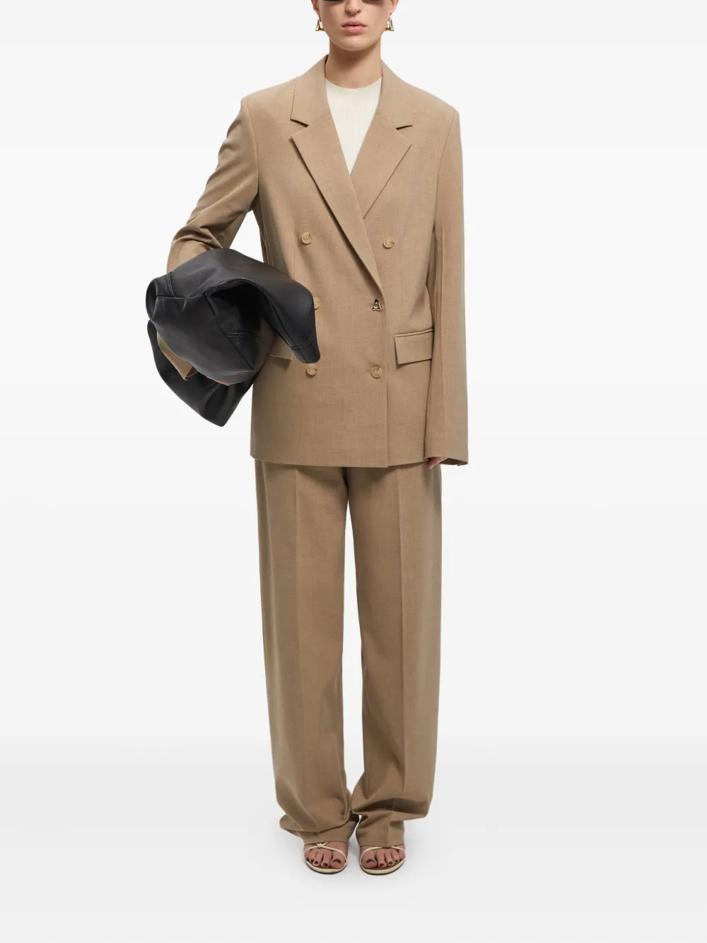 AERON Blazer met dubbele rij knopen Bruin