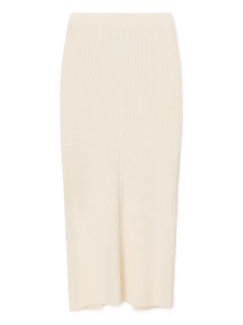 AERON ribbed straight skirt