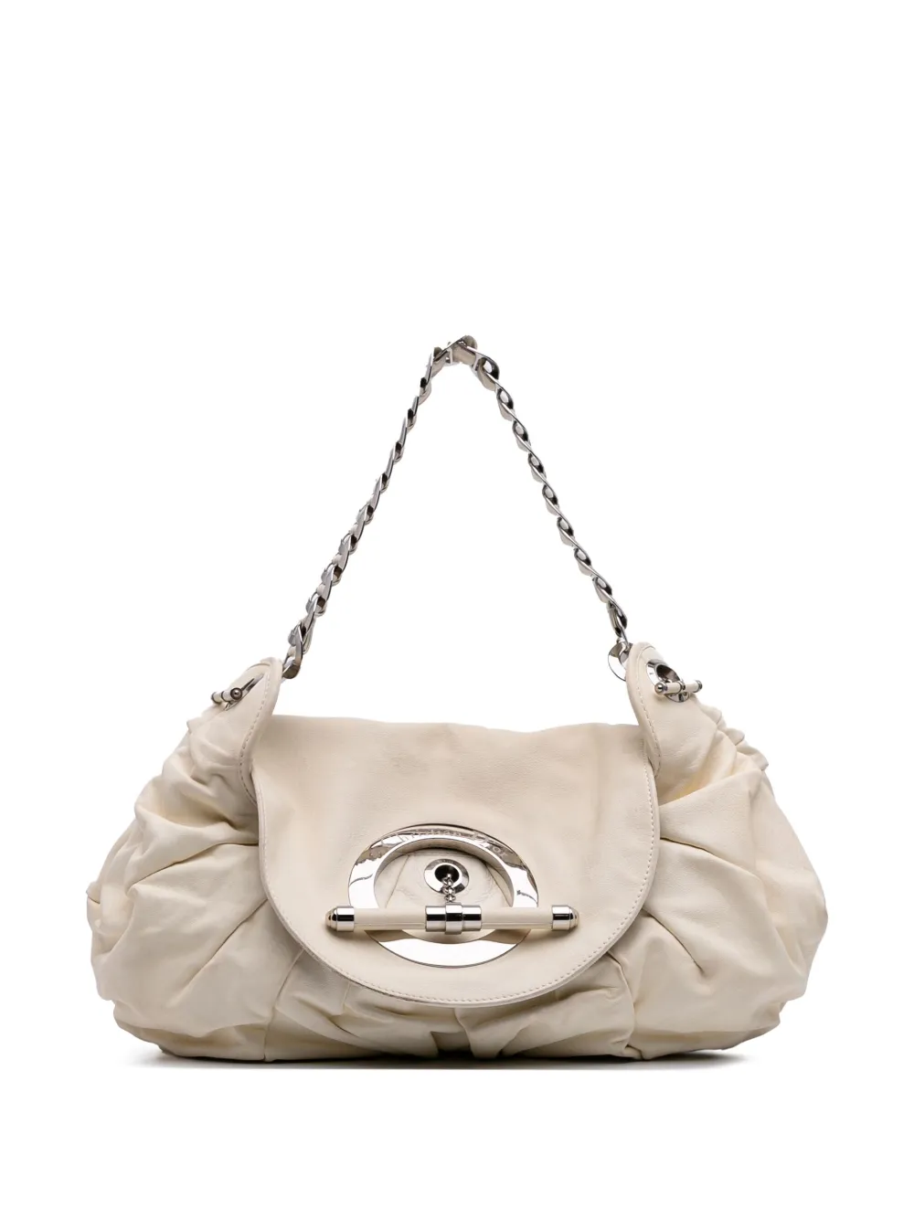 Christian Dior Pre-Owned 2008 レザー ジャズクラブ ショルダーバッグ - ホワイト Christian Dior Pre-Owned 2008 レザー ジャズクラブ ショルダーバッグ - ホワイト
